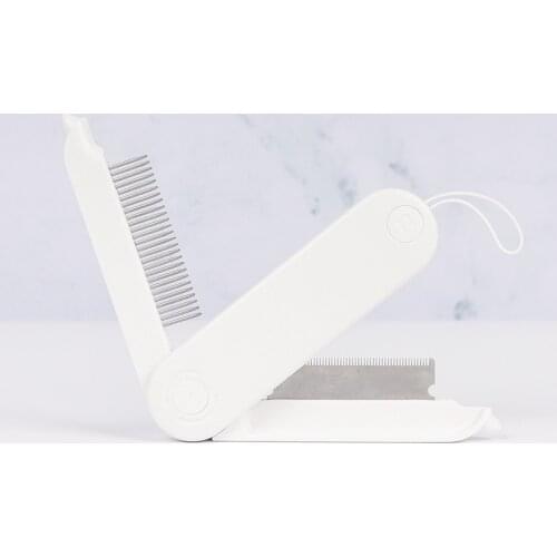 Dog Cat Hair Removal Comb Pet Comb Foldable Dual-use Stainless Steel Open Knot Hair Removal Comb Pet Cleaning Supplies