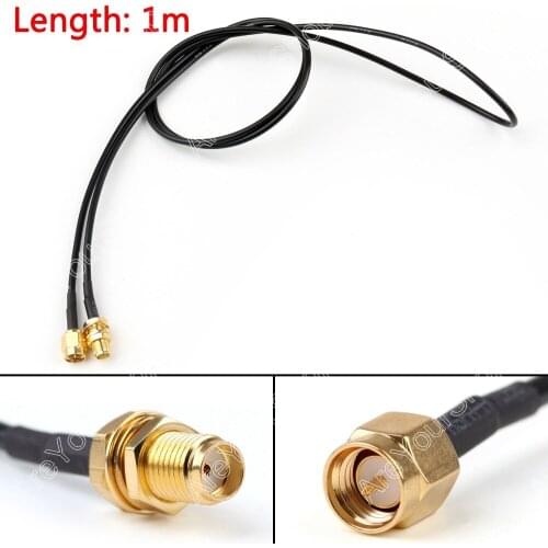 Sale 100cm RG174 Cable SMA Male Plug To SMA Female Jack Bulkhead Coax Pigtail 3ft High Quality Plug Jack Wire Connector Adapter