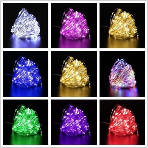 Christmas Decorations for Home 1M/2M/3M/5M/10M LED String Light Flash Fairy Garland Happy New Year 2021 Noel Kerst Navidad 2020