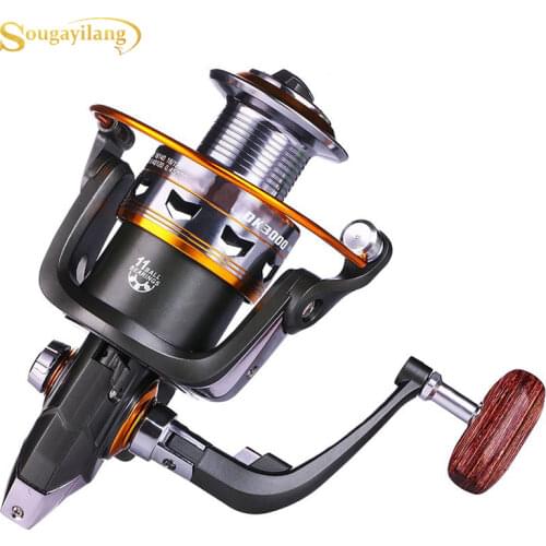 Sougayilang 11 Ball Bearing Spinning Fishing Reel 5.2 : 1 High Speed Gear Ratio Right/left Inter-changeable Handle Fishing Wheel