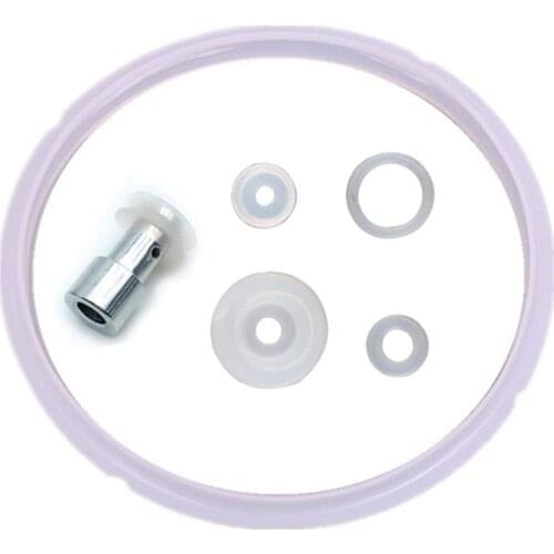 Silicone Sealing Gaskets Float Valve Sealer Parts Set for 5 or 6 Quart Pressure Cooker Model for YBD60-100, PPC780, PPC770