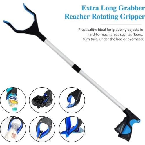Extra Long Grabber Reacher Rotating Gripper Long Arm Hand Grabber Stick Mobility Aid Tool Trash Pick Up Tool For Disaleble