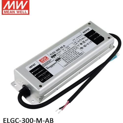 MEAN WELL ELGC-300-M-AB 300W 2800mA Dimmable LED Power Supply 58~116V waterproof Constant Power Dimming led driver Adjustable
