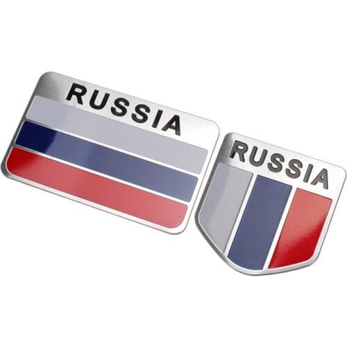Car Stickers Decoration Russian Flag Emblem Styling Zinc Alloy Decals For Chevrolet Universal Accessories Automobiles Motorcycle
