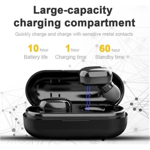 Universal Bluetooth HiFi Music Earphone Stereo CVC8.0 Noise Cancelling Wireless Earphone Waterproof Sports Gaming Earphone