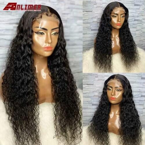 Water Wave Silk Base Scalp Top 5x5 Closure Wig 180 Density Remy Malaysian T Part 13x6x1 Lace Frontal Human Hair Wigs Glueless