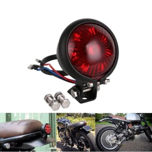 Motorcycle Tail Light Brake Light Lamp Custom License Plate Holder Bracket For Harley For Honda Suzuki Kawasaki Yamaha
