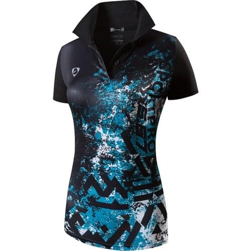 Jeansian Womens Casual Designer Short Sleeve T-Shirt Tee Shirts Tshirt Golf Tennis Badminton SWT284 Black2