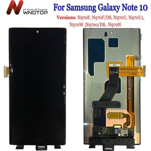 6.3" For Samsung Galaxy Note 10 N970 N970F LCD Display Touch Screen Digitizer Assembly Repair For SAMSUNG NOTE 10 LCD With Frame