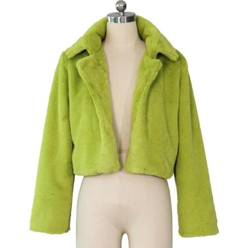 Winter Jacket Women 2020 Warm Faux Fur Teddy Coat Vintage Turn-down Collar Fur Furry Bomber Jacket Outerwear Plus Size Overcoat