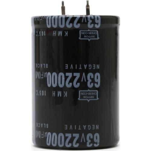 22000UF 63V Aluminum Electrolytic Capacitor 105C Dimension 35x50mm Cylindrical