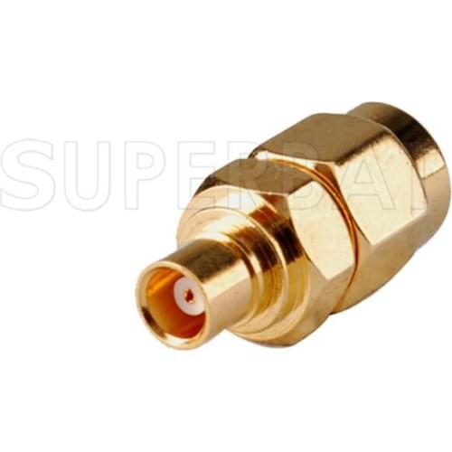 Superbat 5pcs SMA-MCX Adapter SMA Plug to MCX Jack Straight RF Coaxial Connector