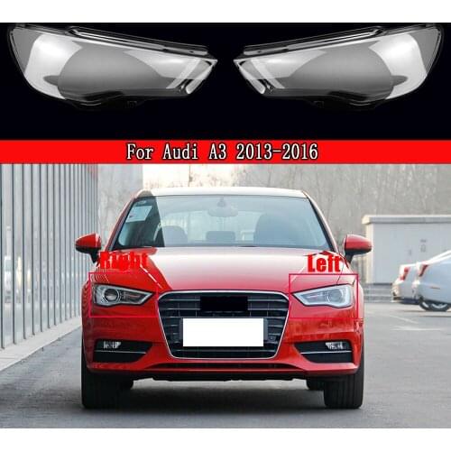 Car Headlight Cover Lens Glass Shell Front Headlamp Transparent Lampshade Auto Light Lamp For Audi A3 2013~2016