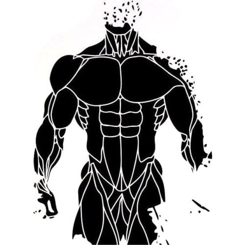 12.7CM*17.4CM Interesting Fitness Sports Car Sticker Vinyl Black/Silver Decor S9-0623