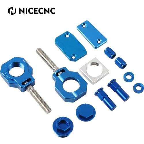 Motorcycle Brake Fluid Reservoir Cover Axle Block Set For Husqvarna FC 250 350 450 TC125 2016 2017 TC250 TX300 FX350 450 2017