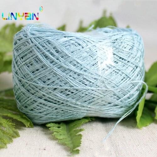 Linen 100g*1 piece thread yarn for knitting blended knitting line yarn for crochet keep Linen blended yarn DIY Crochet t59