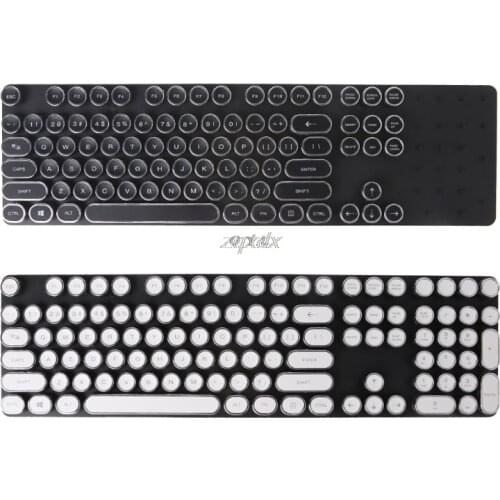 DIY Keycap Retro Steam Punk Typewriter Mechanical Keyboard 104 87 Standard Keys Z09 Drop ship