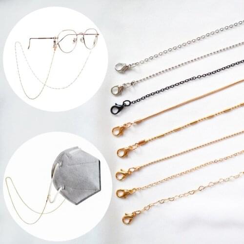 Fashion Glasses Chain INS Mask Chain Lanyard Pendant Anti-Lost Necklace Jewelry Accessories Non-Slip Buckle 2021 New