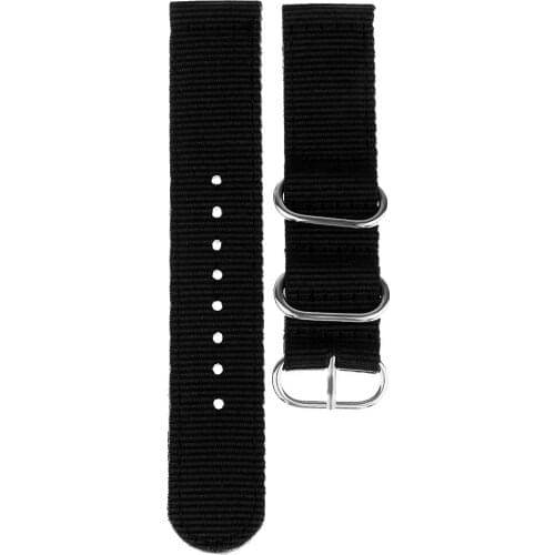 Men Women Military Army Fabric Nylon Wrist Watch Band Strap Buckle 18-22mm