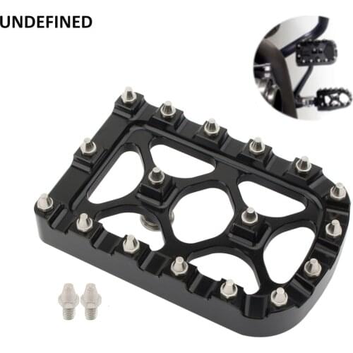 MX Offroad Brake Pedal Pad Cover Motorcycle Large Pads Aluminum For Harley Dyna FLD Softail Fat Boy Touring 1980-2019 Tri Glide