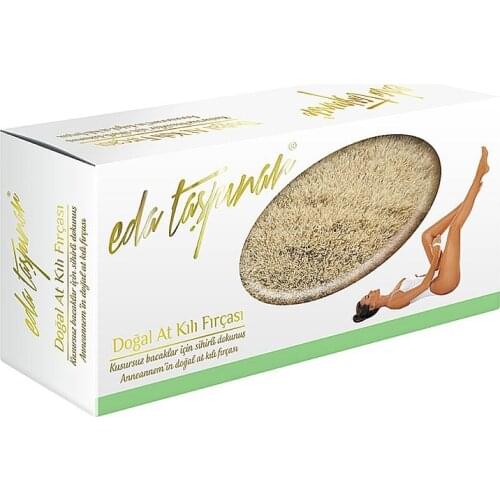 Eda Taşpınar Natural Horse Hair Brush,100% Natural And Original, Inhibits Cellulite Formation, Easy to Use and Practical