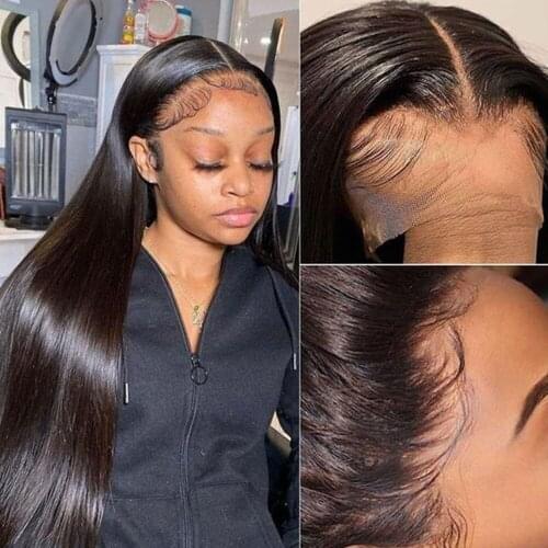 Straight Lace Front Wig Straight Closure Wig 30 Inch Lace Front Wig 5x5 Closure Wigs For Women Human Hair Hd Lace Frontal Wig
