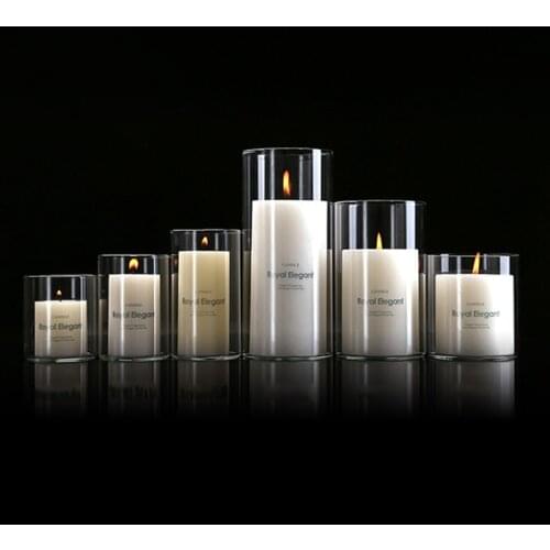 Glass Vase Flower Vase Clear Floating Candle Holder Decorative Centerpiece Water Plant Aquarium