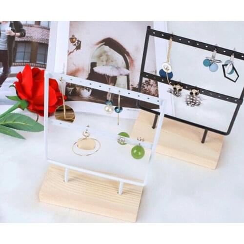 Earrings Necklace Ring Pendant Bracelet Jewelry Display Stand Two Tiers Storage Racks Organizer Holder Earring Storage Rack