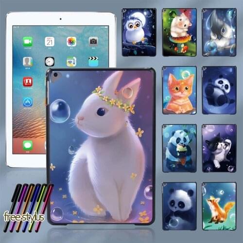 For Apple IPad Pro 11" 2018/2020/2021 Slim Tablet Case Anti-fall for IPad Pro 9.7"/Pro 2nd Gen 10.5" Animal Back Case + Stylus