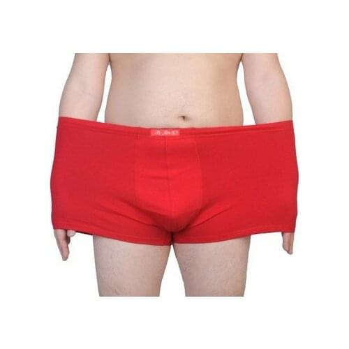 Five pieces new arrival Men Super large Year 100%Cotton Boxer Mens Underpants comfortable plus size 4XL 5XL 6XL 7XL 8XL 9XL