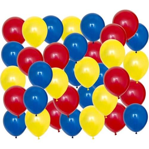 30pcs/lot 10 Inch Thickening Red Blue Yellow Latex Balloons Kids Adult Birthday Party Decoration Wedding Child Party Balloon
