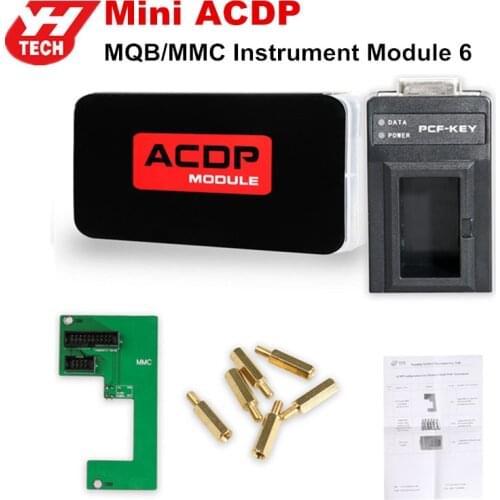 Yanhua Mini ACDP MQB/MMC Instrument Module 6 IMMO Adjustment Newly Add PCF-key Adapter
