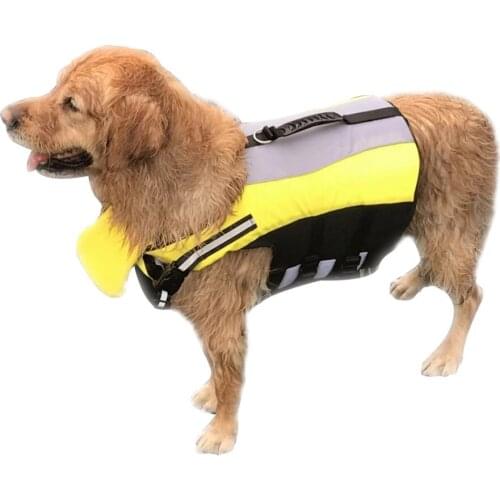 Dog Vest Pet Large Dog Life Jacket Clothes Labrador Golden Retriever Dog Surfing Swim Vest Clothes Swimwear Costume Pet Supplier