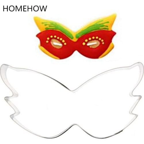 1PC/Lot Festival Party Supplies Mask Cookie Cutting Tools 3D Baking Pastry Fondant Cookie Decorating Cutter Biscuit Cookie Tools
