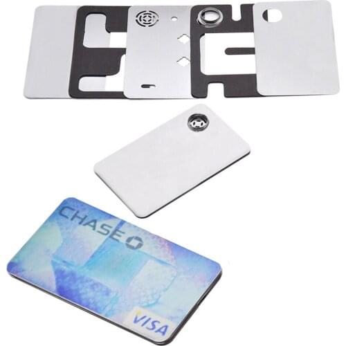 10Pcs Credit Card Shape Metal Smoking Pipes Gift For Men Smoke Herb Tobacco Tube Grinder Cigarette Accessories Cigarrillo