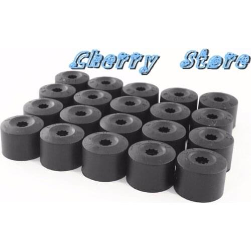 NEW 20Pcs Wheel Lug Nut Bolt Cover Caps 1K0601173 + Anti-theft Wheel Lug Nut Cap Cover 1K0601173A For VW Passat Jetta Golf MK5