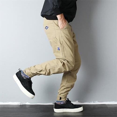 2021 Japanese Trendy Brand same style trousers Multi-pocket overalls trousers loose feet trousers Mens casual Pants XXXL