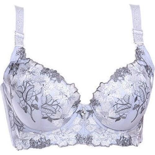 ABCD Cup Sexy Bra For Women Seamless Gathered Push Up Bra Intimates Female Lingerie Underwear Plunge Deep U Bra 32 34 36 38 40