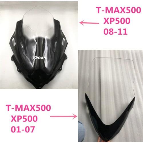 For Yamaha T-MAX500 TMAX500 XP500 2001-2011 Motorcycle Accessories Windshield Windscreen Sun Visor Wind Deflector T MAX500 XP500