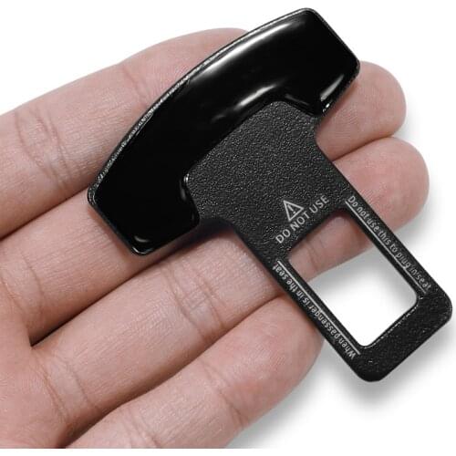 Car Metal Interior Seat Belt Clip Safety Belt Plug For Mitsubishi outlander lancer asx pajero l200 galant sticker accessories