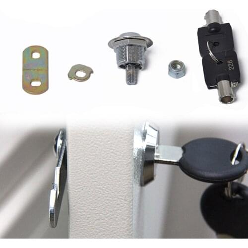 5/8" Tubular Cam Lock Cylinder for Cabinet Tool Box 180 Degree Turn Replacement