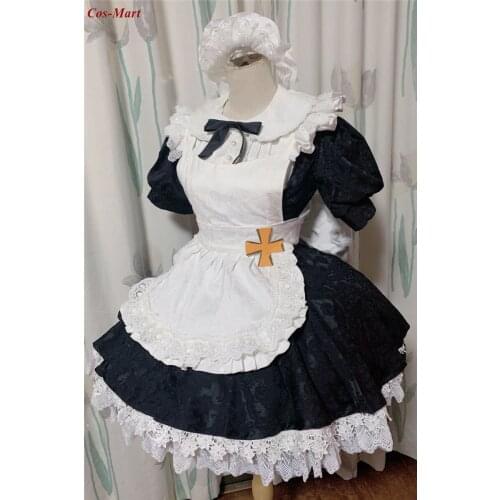 Game Azur Lane Z46 Cosplay Costume Full Set Cute Maid Dress Ball Activity Party Role Play Clothing Custom-Make Any Size