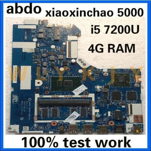 Abdo DAG42A DAG52 NMB244 for Lenovo xiaoxinchao 5000 notebook motherboard CPU i5 7200U 4G RAM DDR4 100% test work