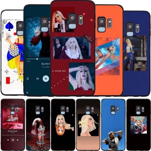 Ava max black Soft phone Case For Samsung S20 S10 S9 S8 S7 edge Plus Lite Note 8 9 10 A6 A7 A8 A9 2018 Cover