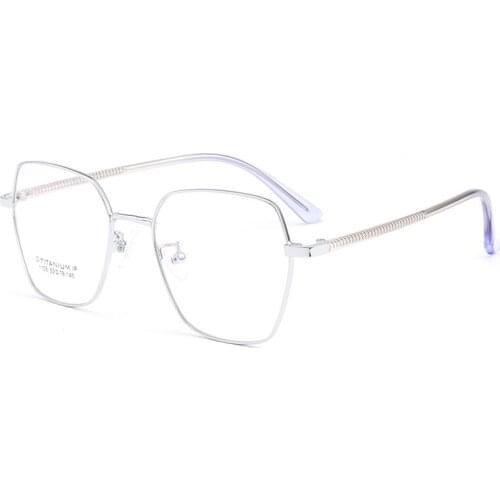 Prescription Glasses Frame Fashion Big Frame High Quality Glasses Ultra Light Semi-titanium Glasses Optical Glasses 1105