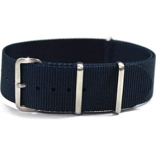 50pcs/lot Navy Blue Premium Nylon Watch Replament Watch Band Strap Watch Belt 18-24mm