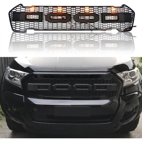 Raptor Grille For Ranger T7 2015-2018 PX2 MK2 XL XL+ XLS XLT Limited WILDTRAK Pickup Trucks Modified Front Bumper Mesh Grill