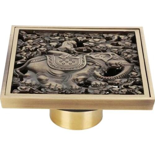 Floor Strainer Drain Drainage System Antique Full Copper Shower Drain Kit Parts for Kitchen Bathroom Toilet Hotel Accessory