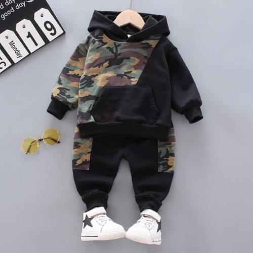 Sport Camouflage Suit Childrens Clothing Sets Boy Tracksuit Clothes Set Kids Spring and Autumn Cotton School Uniform