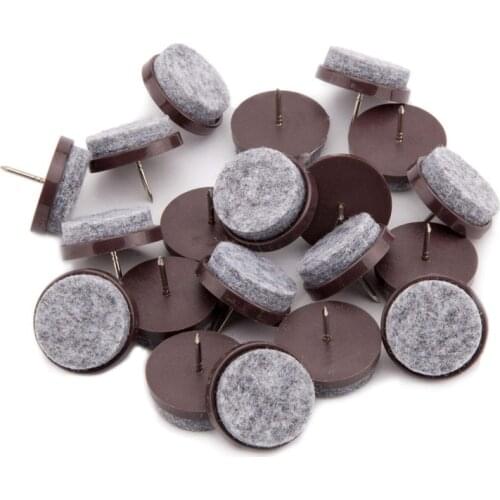 Heavy Duty Felt Pads,Nail On Furniture Sliders Floor Protectors for Chair Table Desk Desser Cabinet Sofa Couch Leg Feet Non Slip